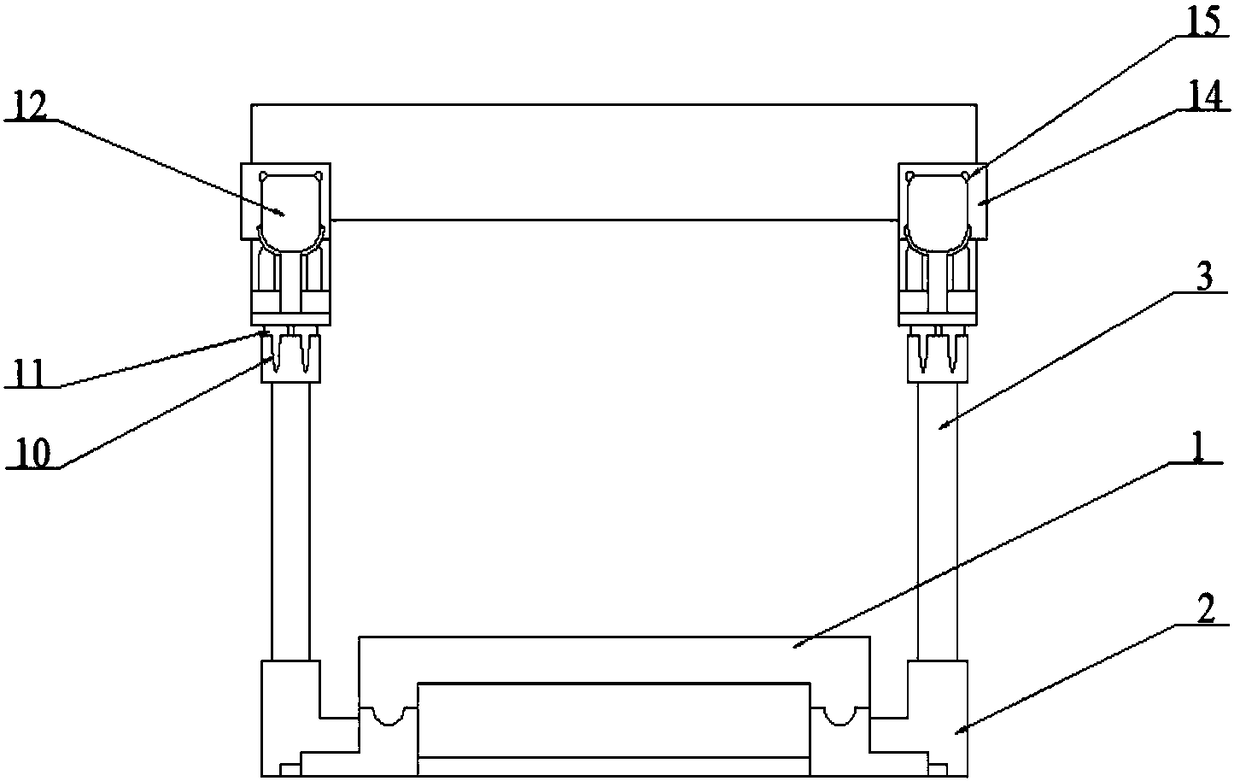 Movable cross beam locking device of gantry five-axis machine