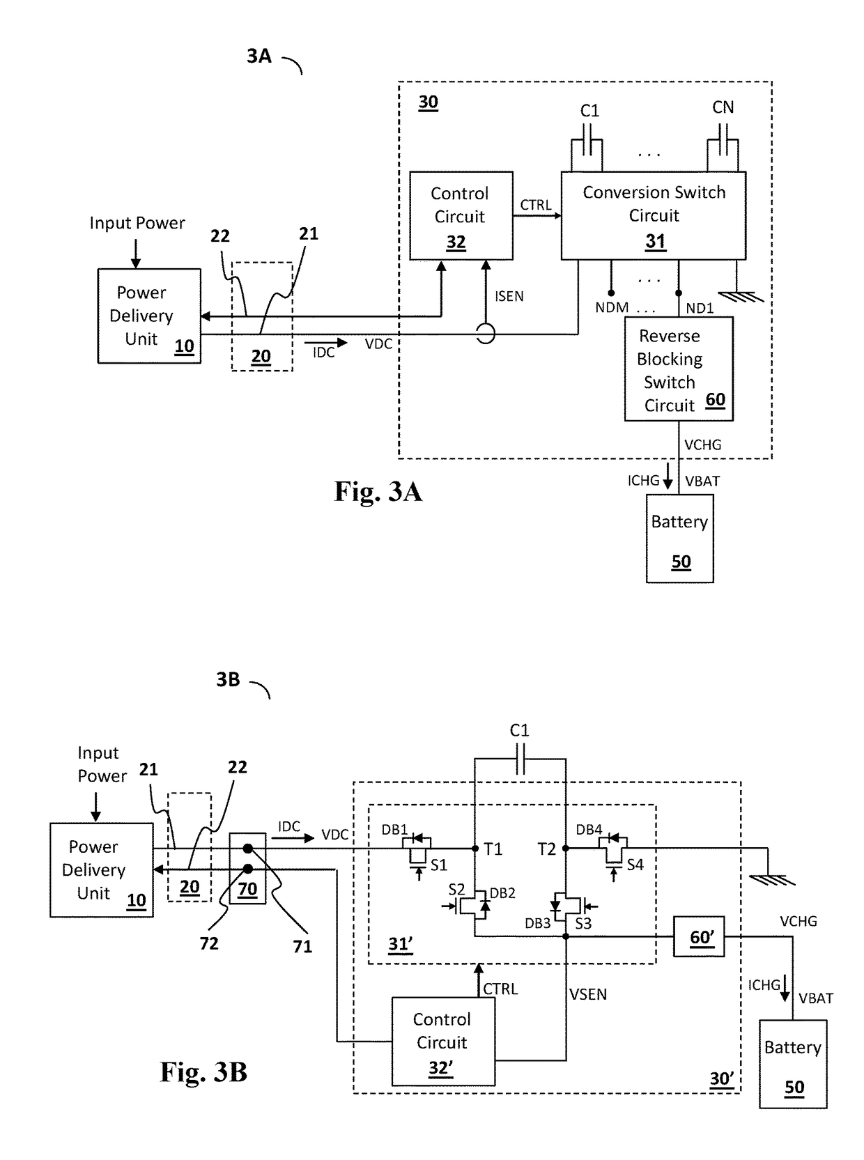 Charger circuit and capacitive power conversion circuit and reverse blocking switch circuit thereof