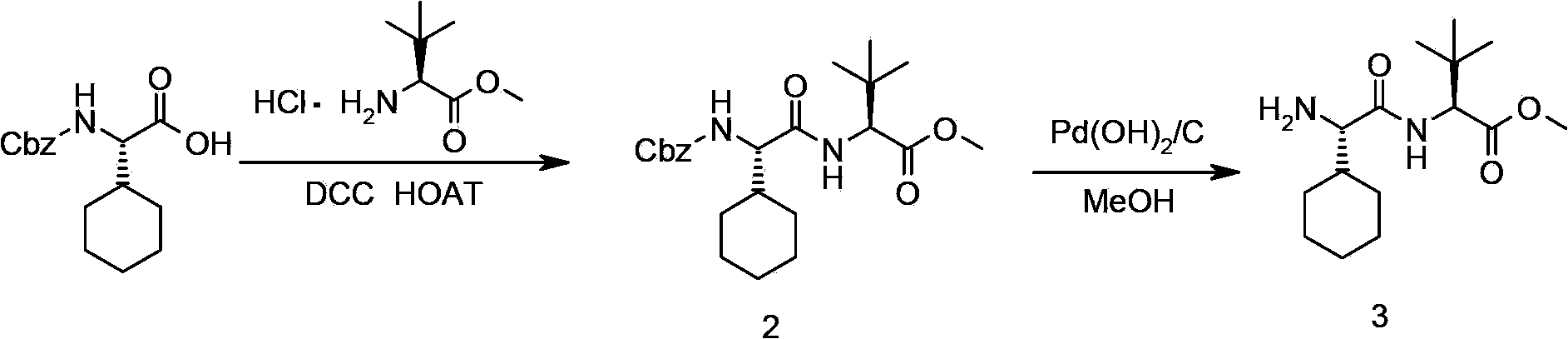 Telaprevir and preparation method of telaprevir intermediate