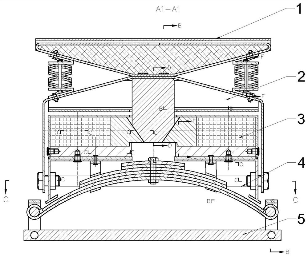 Buffering, damping and energy-absorbing structure with negative Poisson's ratio effect