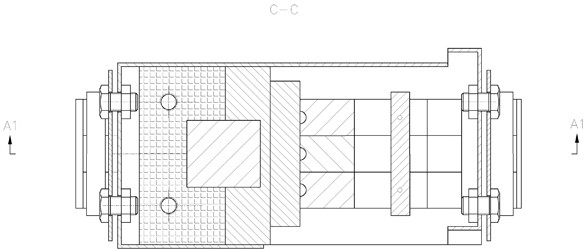 Buffering, damping and energy-absorbing structure with negative Poisson's ratio effect