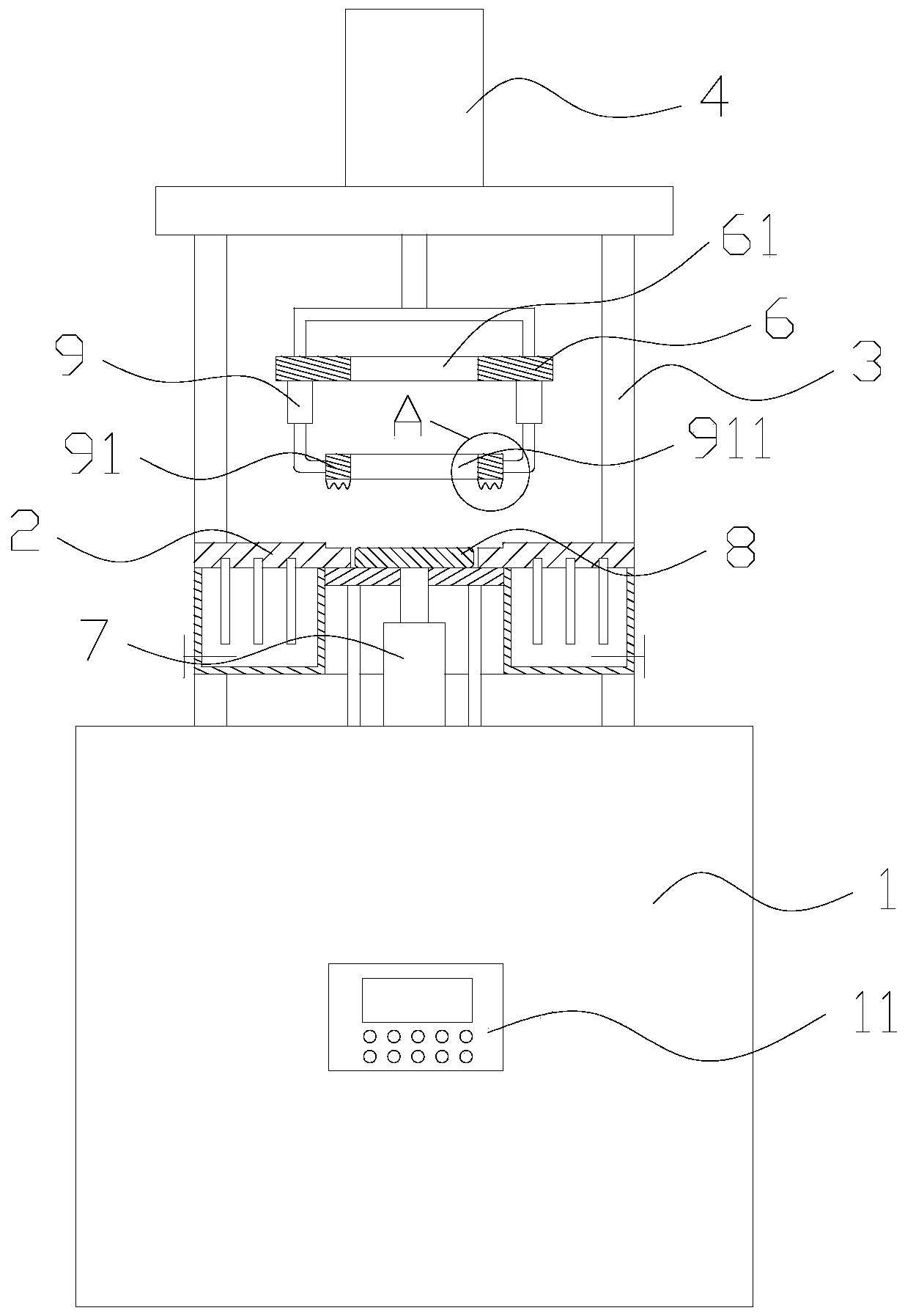 Automatic blanking wafer expander for LED lamps