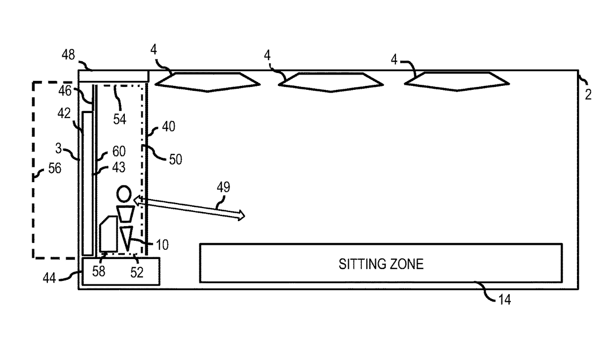 Transparent projection communication terminals