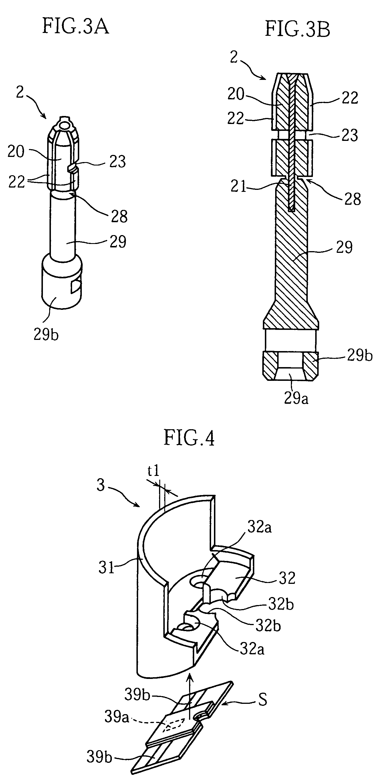 Unit for piercing, and piercing device