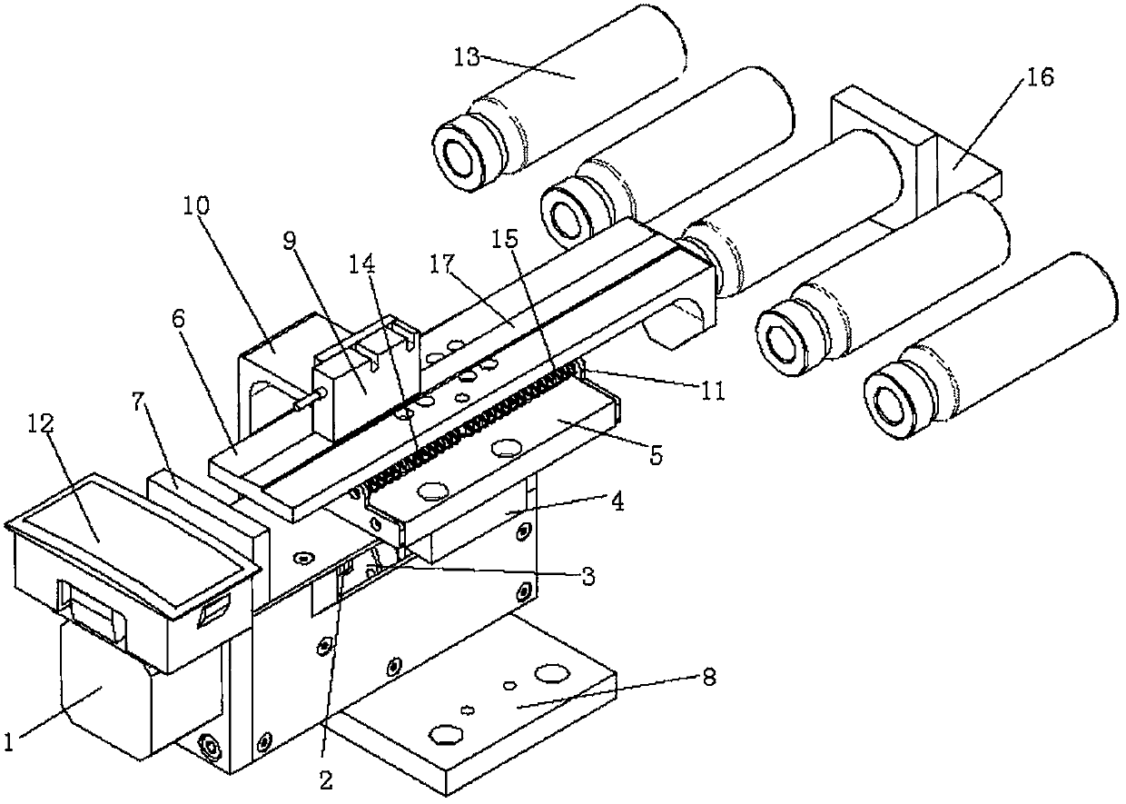 Electronic automatic measurement device for length of bottle body