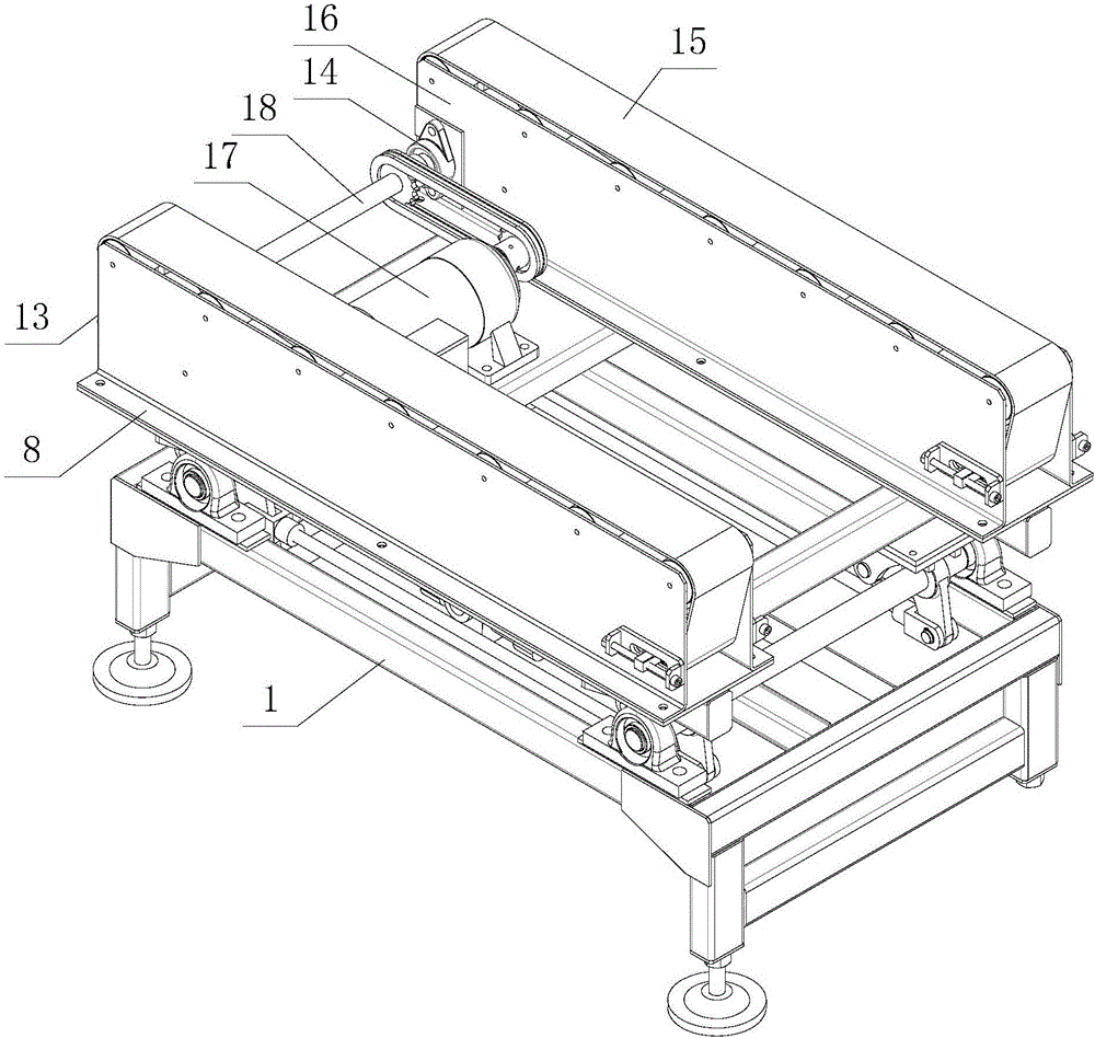 Jacking and transferring device used for intelligent and stereoscopic warehouse