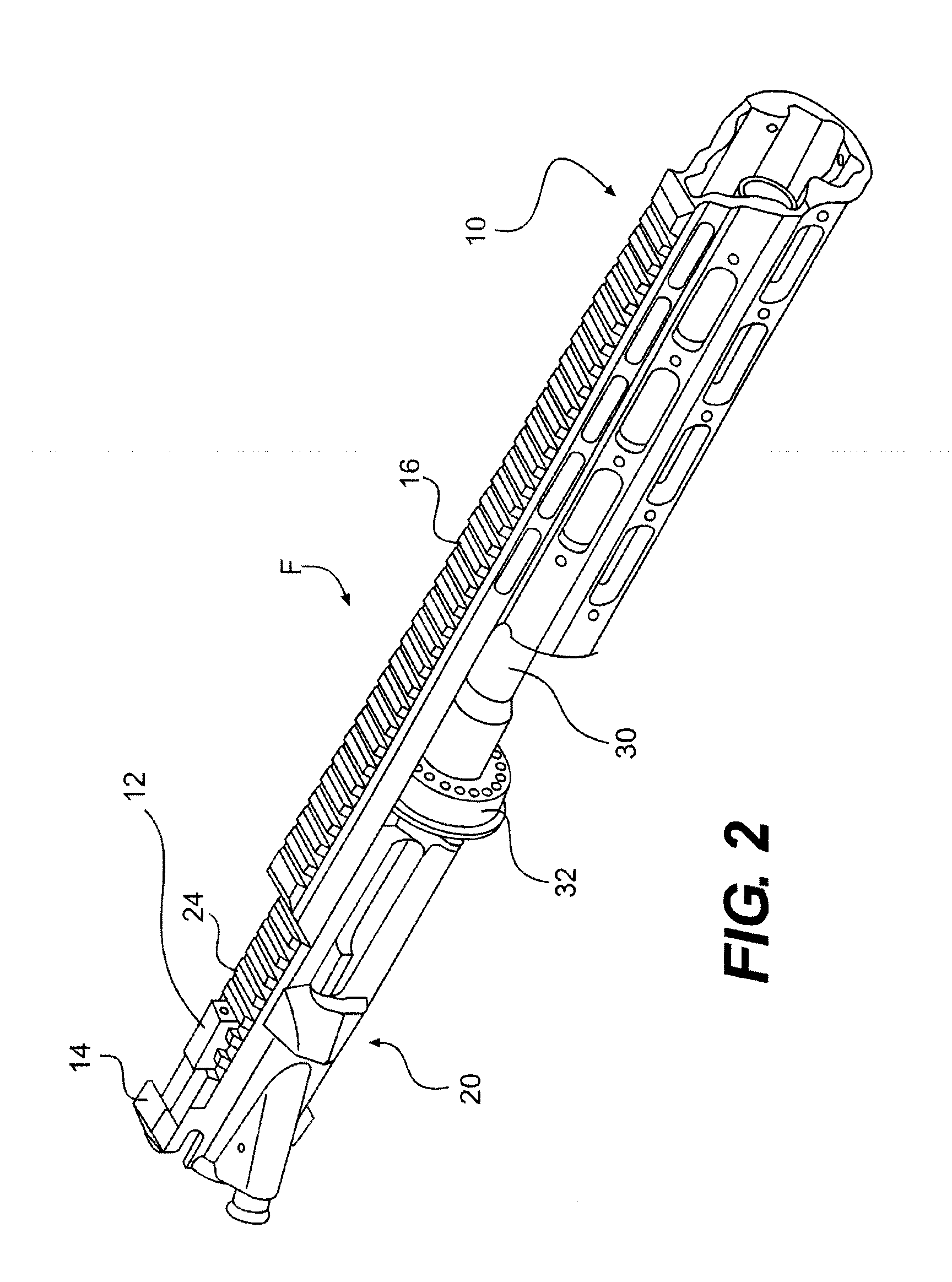 Hand guard attachment system for firearms