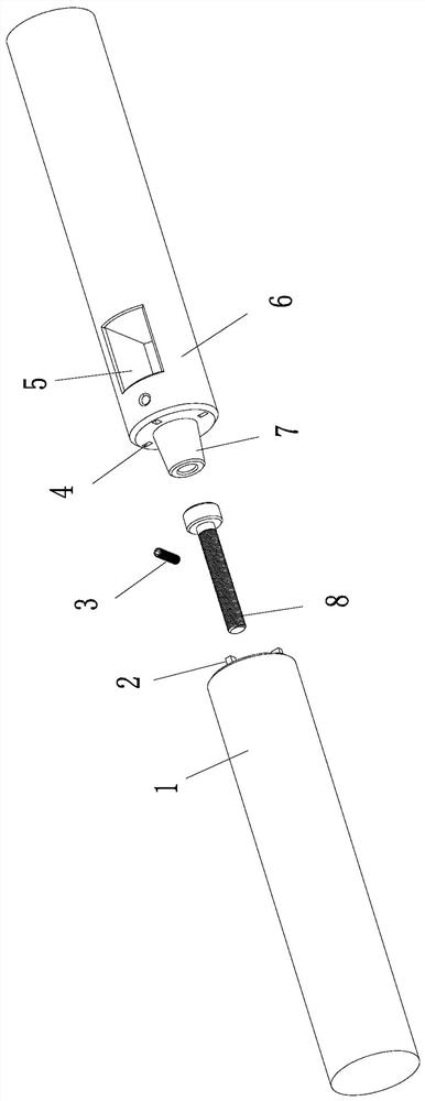 Continuous type wear-resisting carbon fiber sucker rod