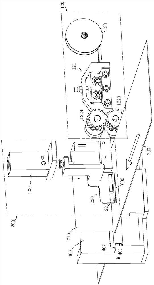 Nose bridge strip mounting device and method and mask manufacturing device