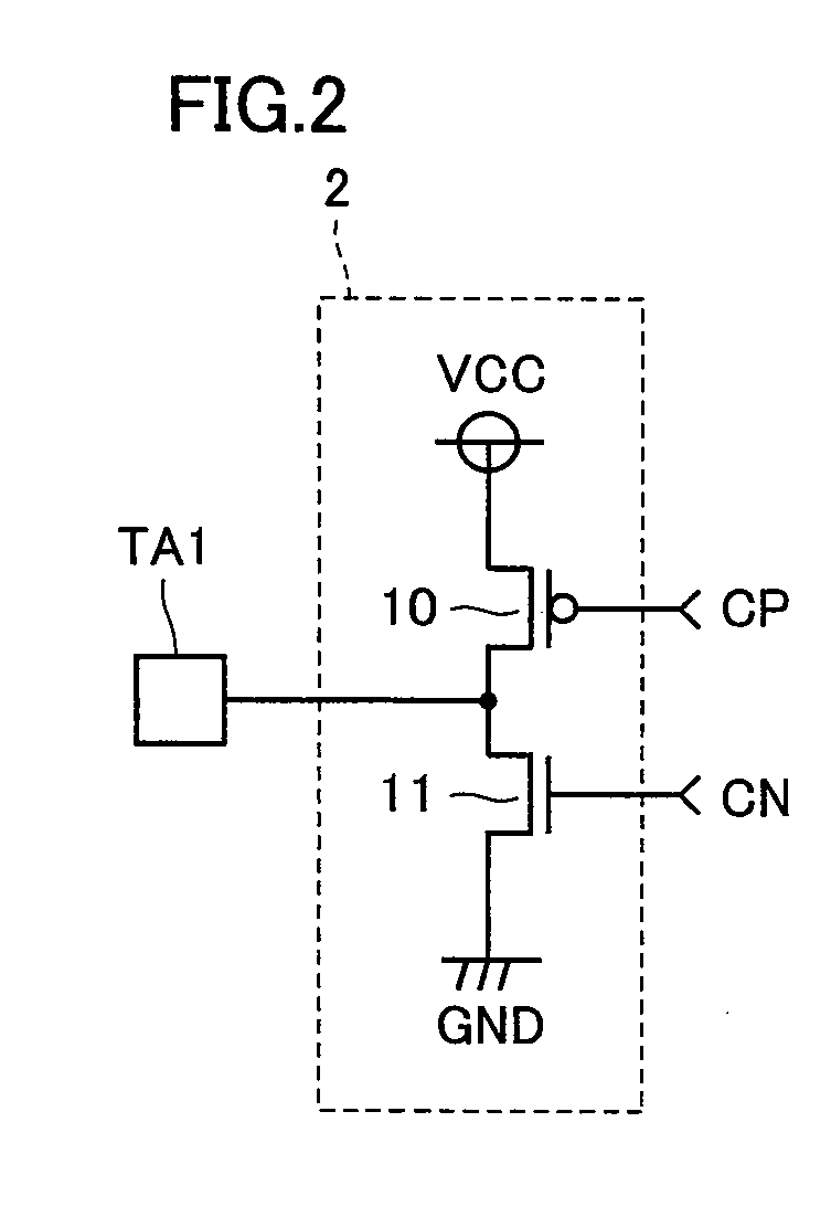 Semiconductor device for determining whether touch electrode is touched by human body, and touch sensor using the semiconductor device