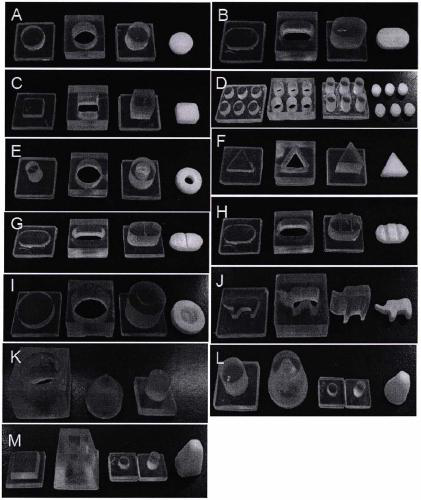 Moulded tablet based on 3D printing mold and prepared from photo-curing material