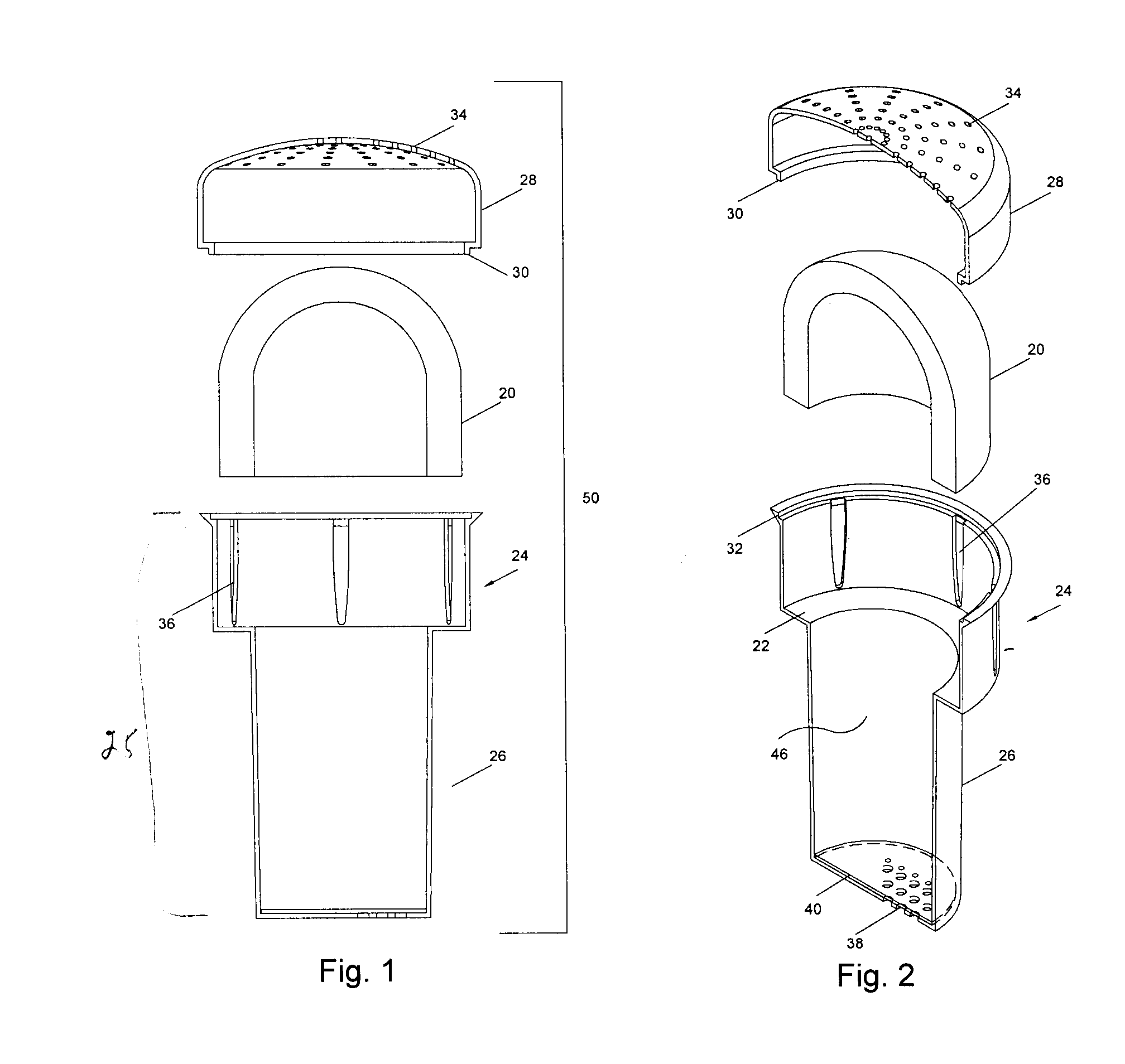 Filter cartridge for gravity-fed water treatment device