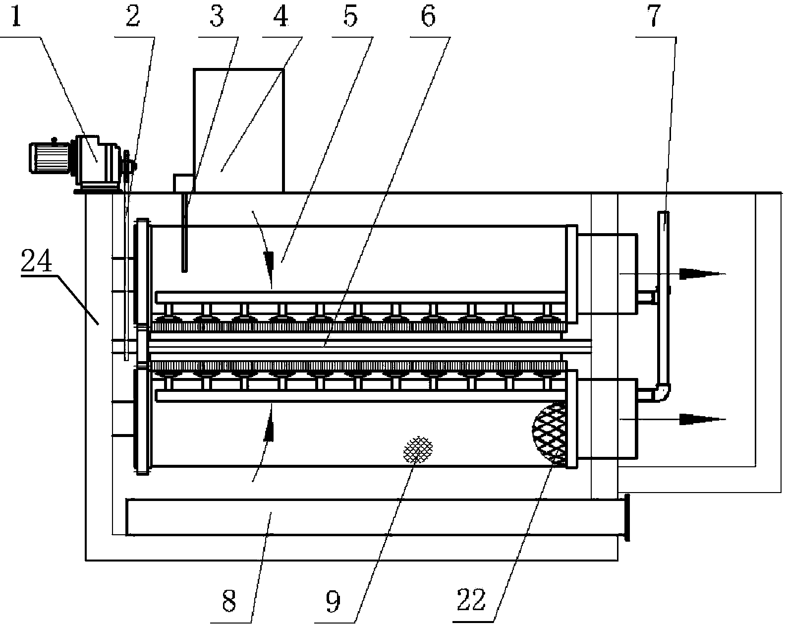 Drum microfiltration machine