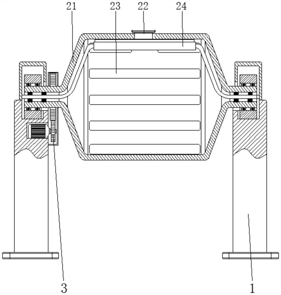 Solid material fermentation device