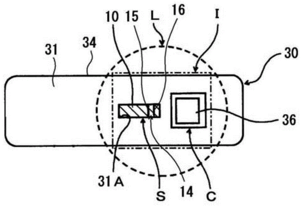 Test piece for point inspection and analyzing device