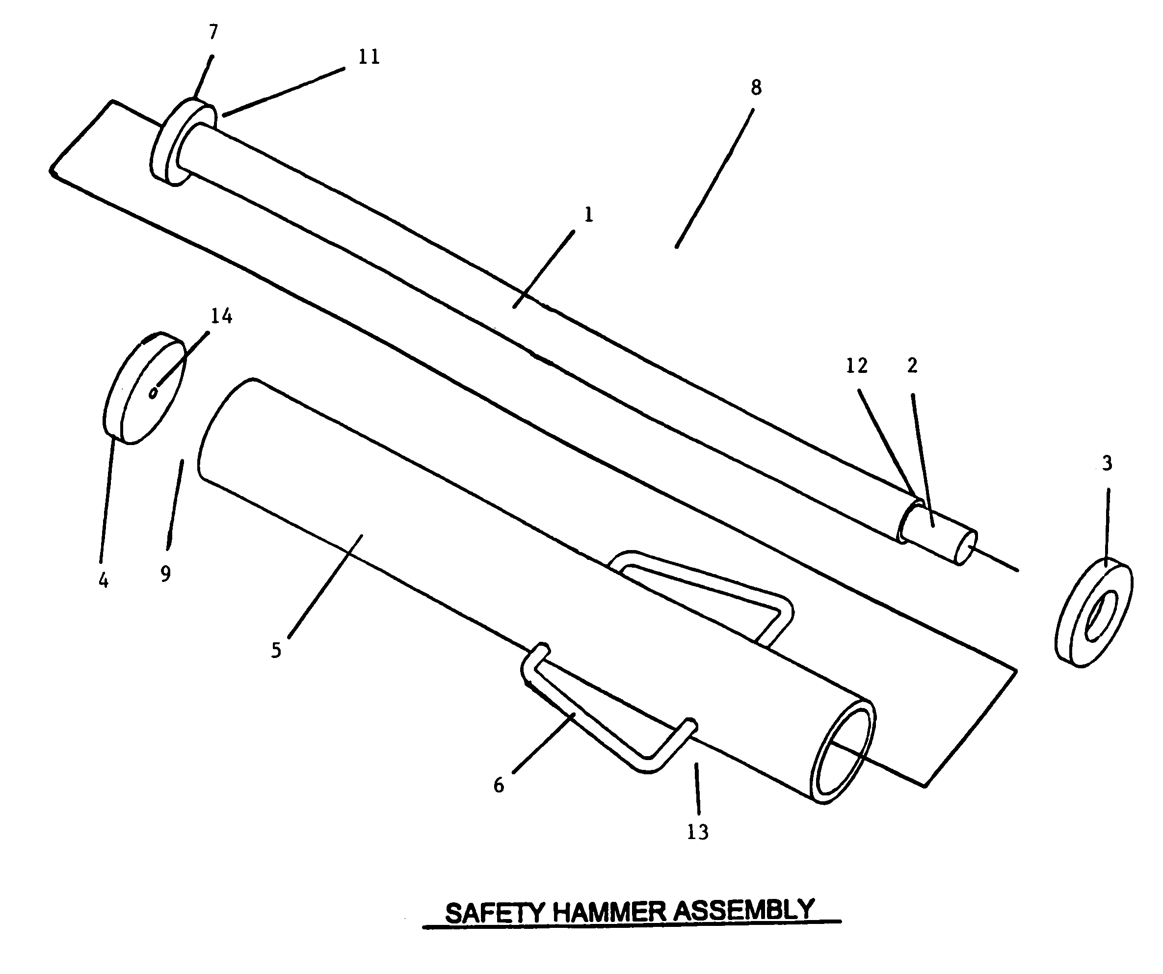 Safety drive hammer for a dynamic cone penetrometer