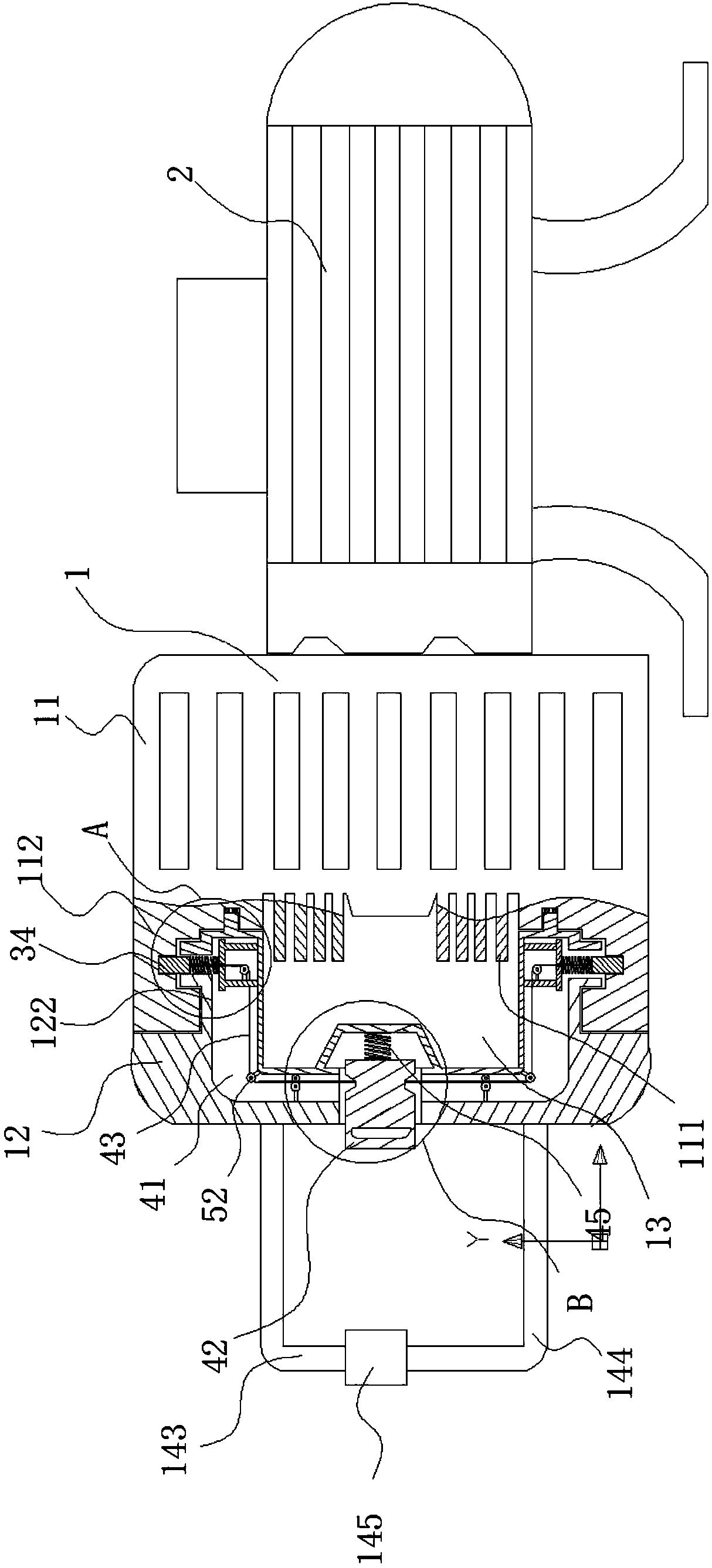 High-strength explosion-prevention and thermal-insulation vortex air pump