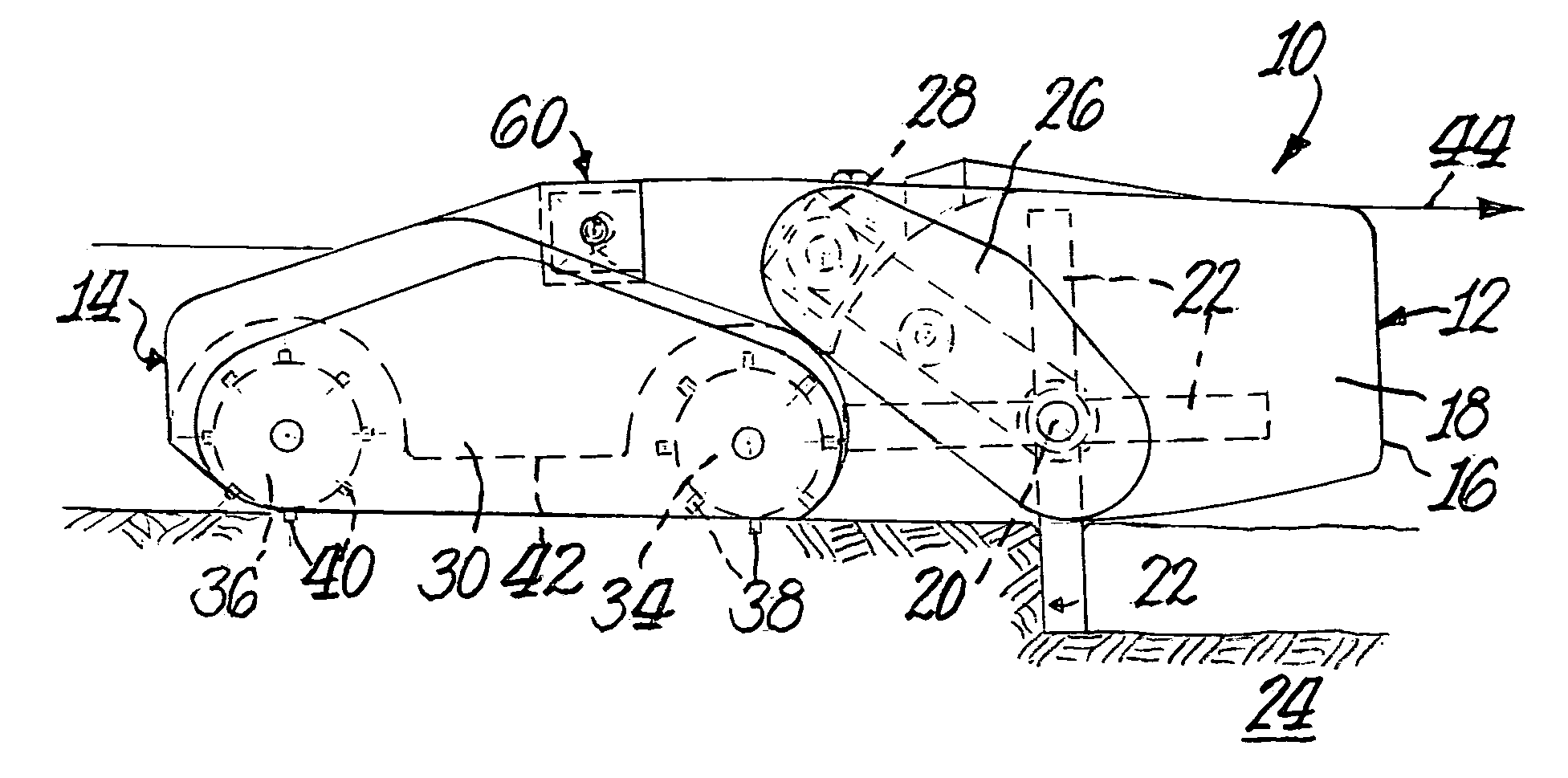 Combined digger and mushroom compost compacting assembly