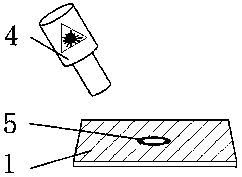 Stamping method and device of hybrid electromagnetic induction and laser heating