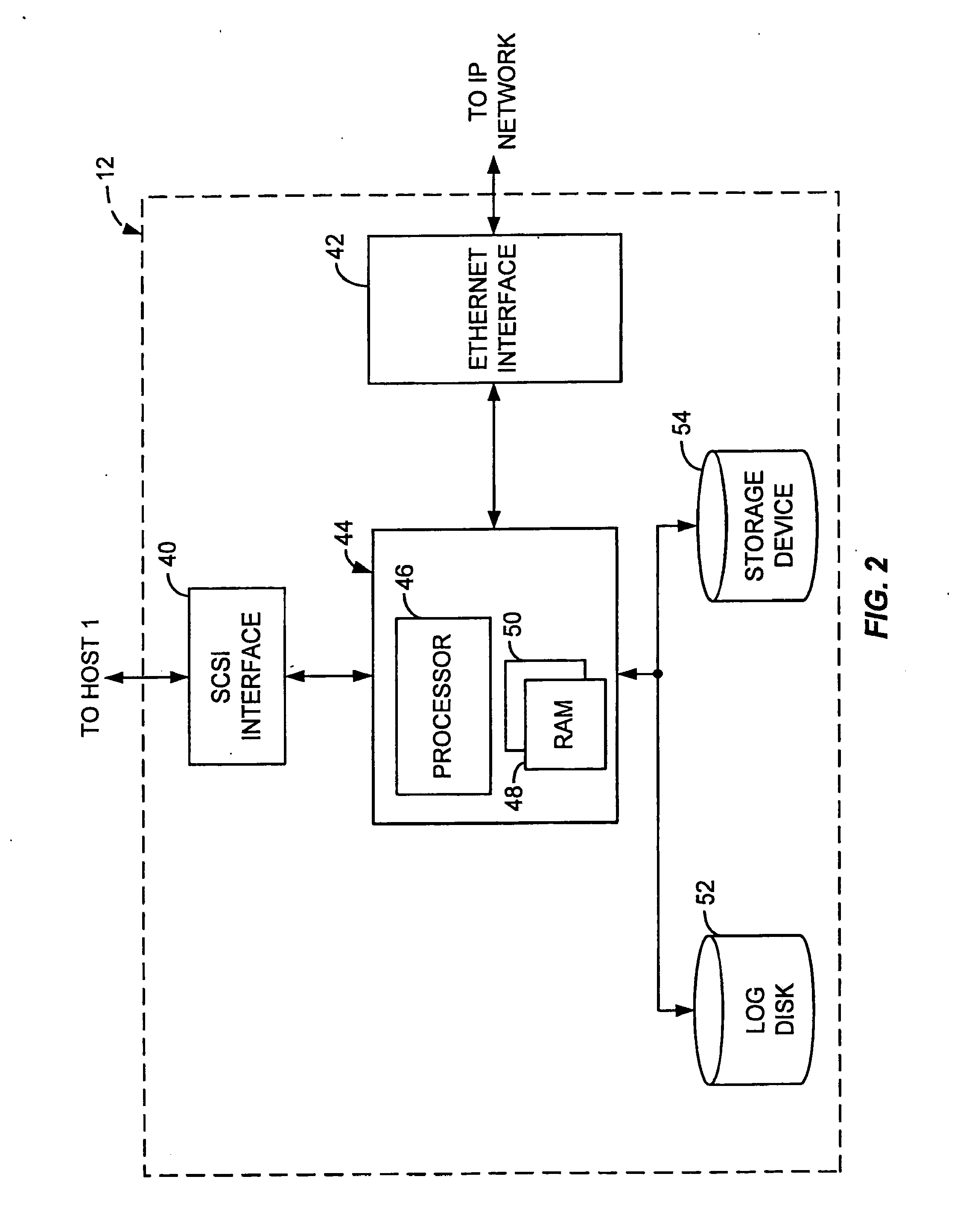 SCSI-to-IP Cache Storage Device and Method