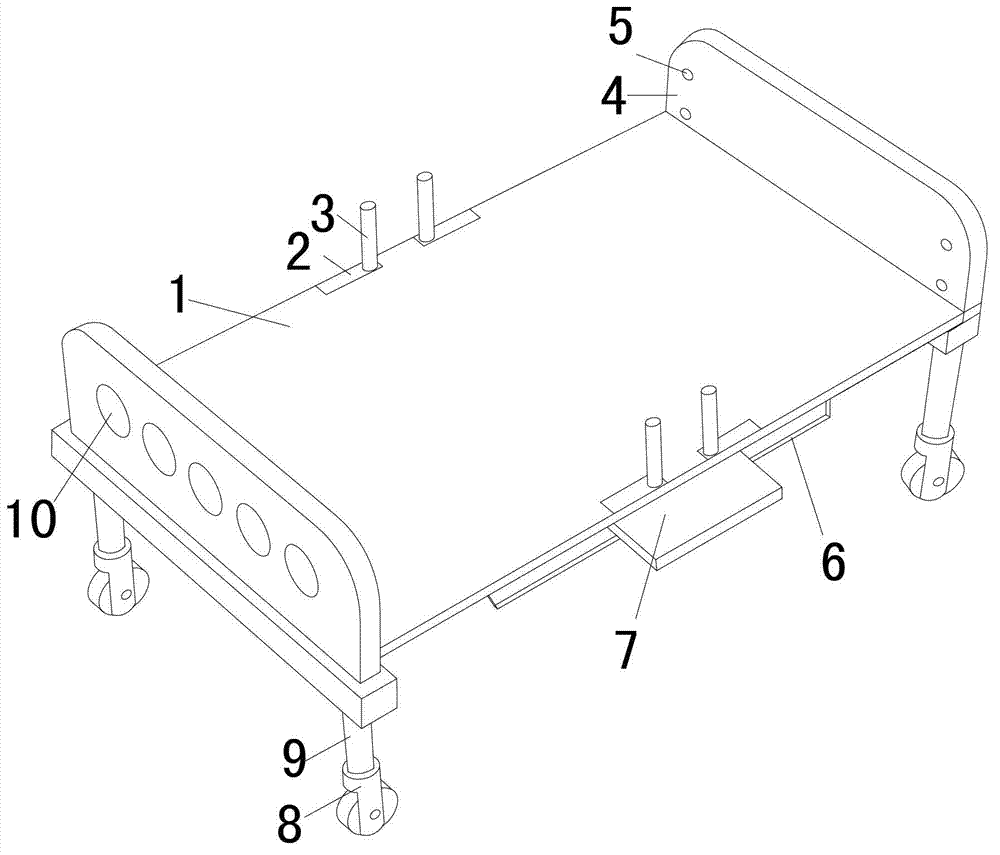 Nursing bed for hospital