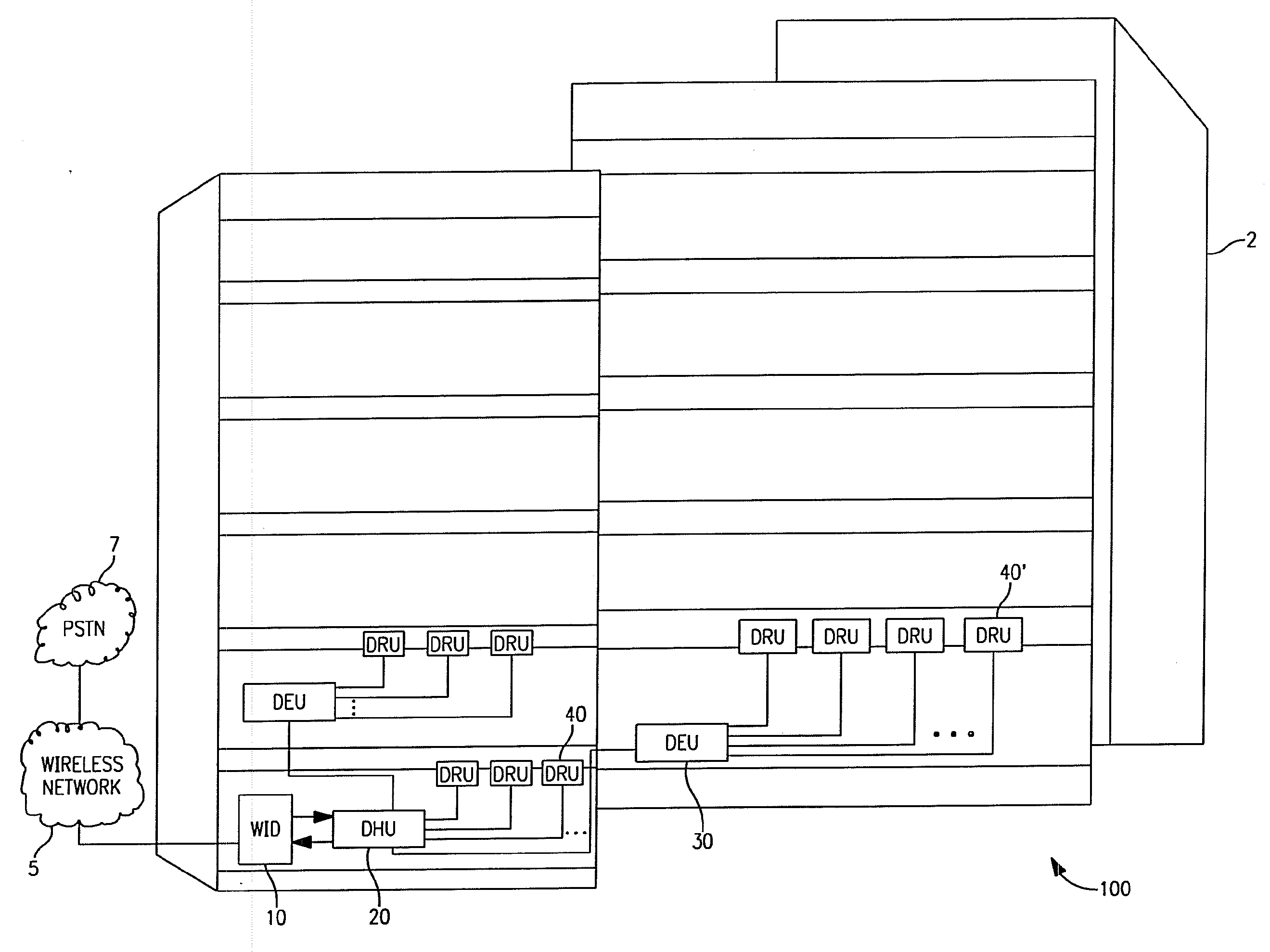 Point-to-multipoint digital radio frequency transport