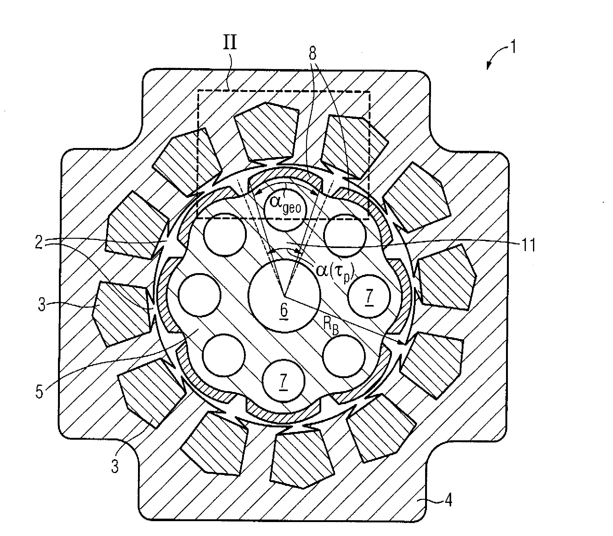 Permanent magnet synchronous machine with shell magnets