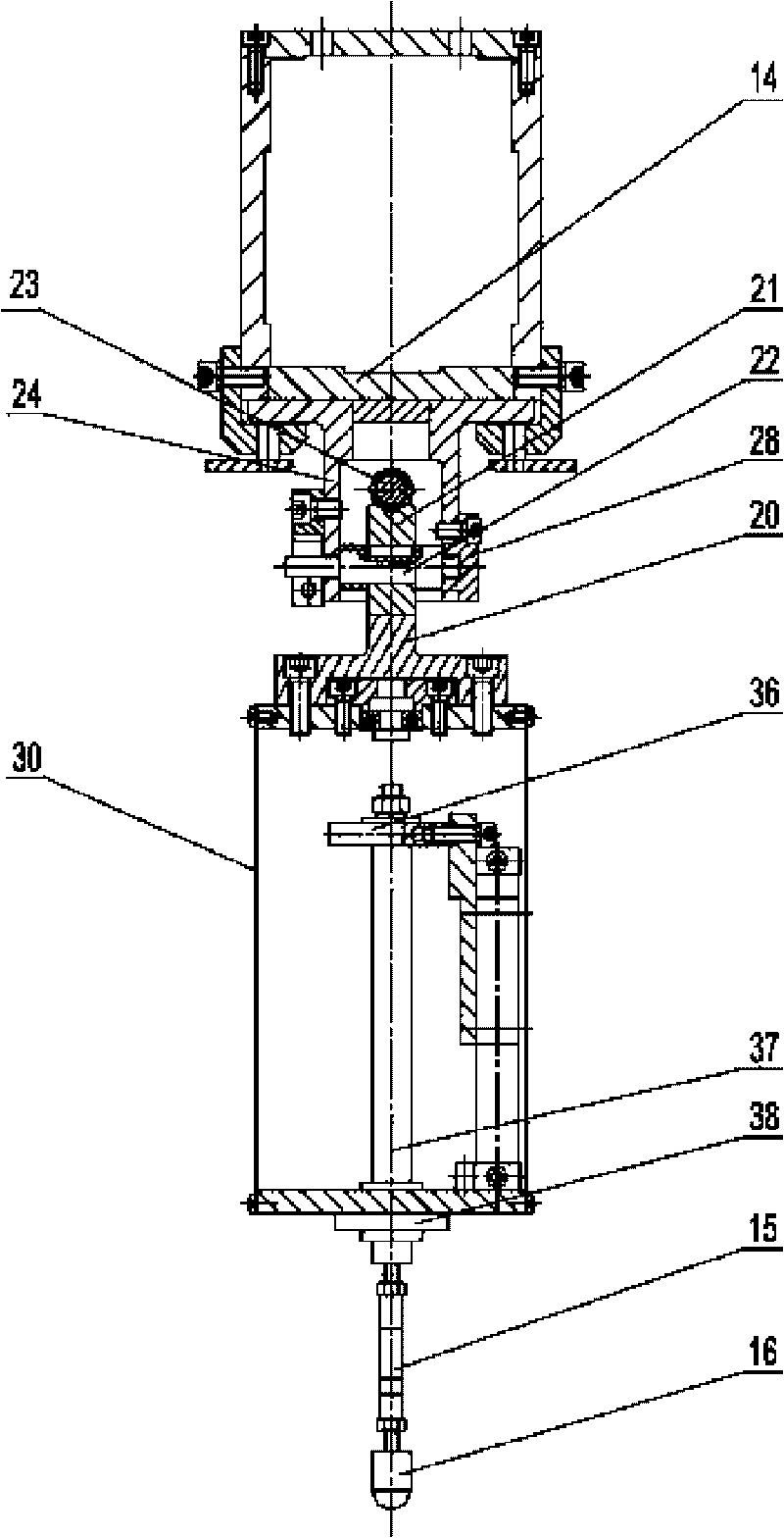 Rigidity testing device of fixed type metal sheet stamping part