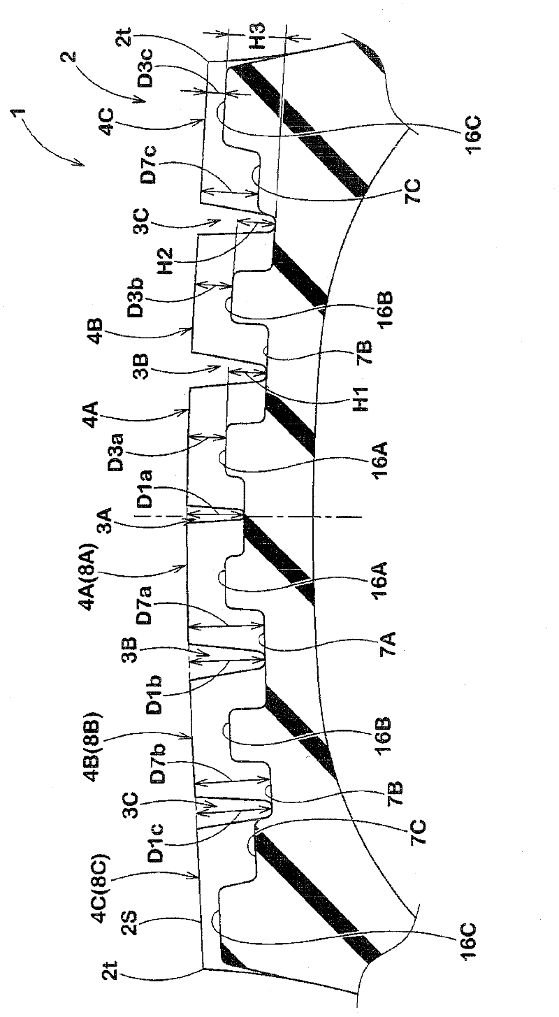 Heavy duty pneumatic tire