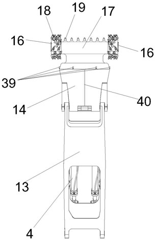 Dust-falling wheel pick press-planing type combined mining machine for strip mine