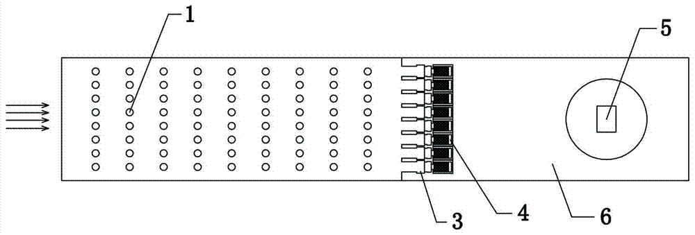 Turbulent flow field simulation device for structural wind engineering test