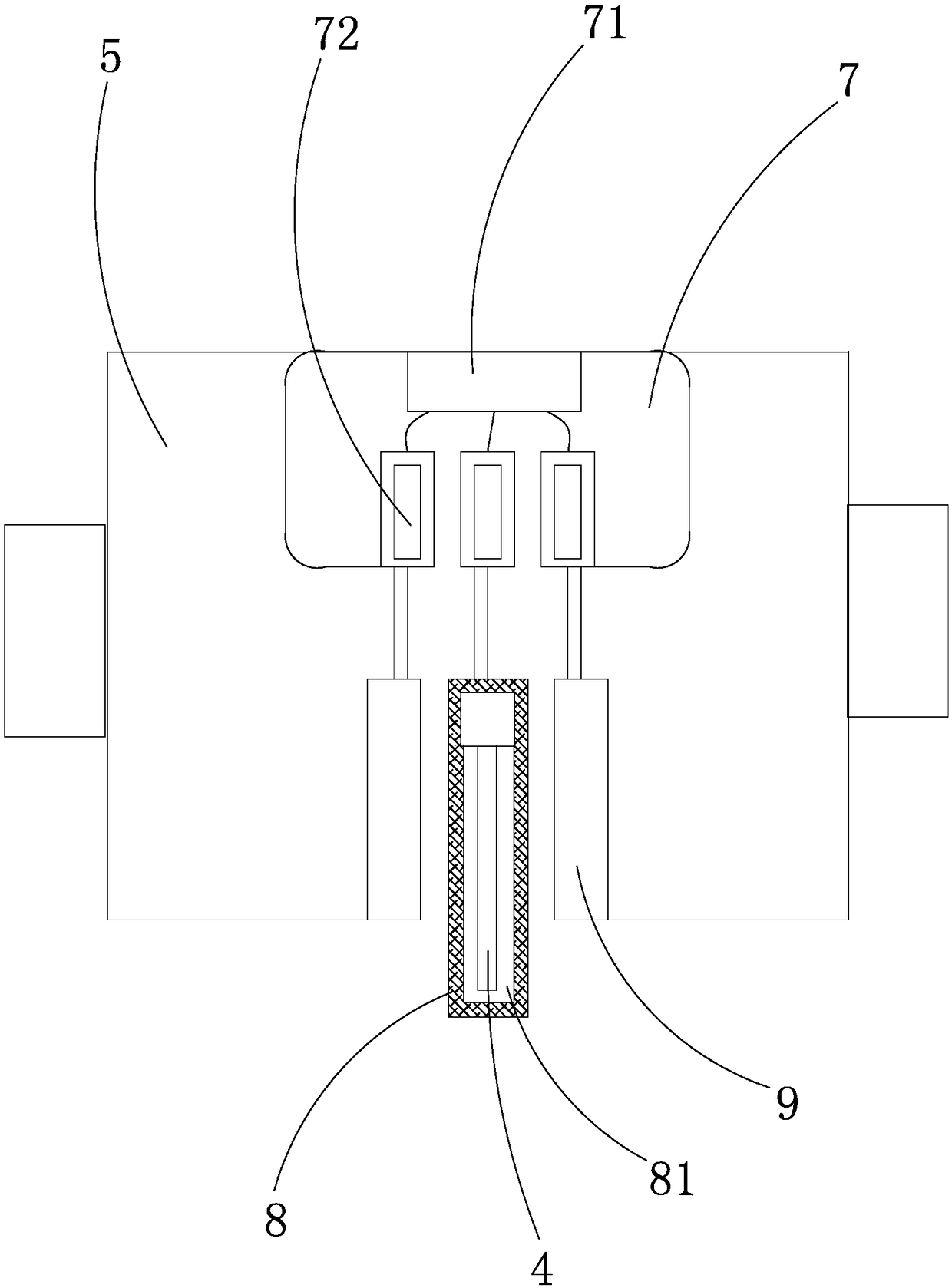 A screw extruder flow field characteristics testing equipment