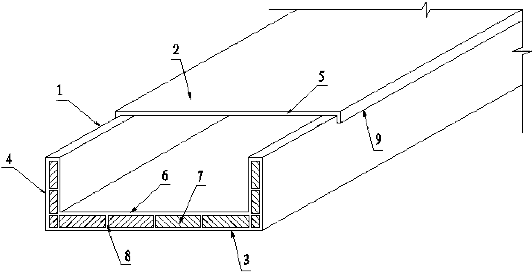 Composite sandwich structure cable bridge