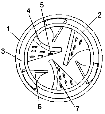 A chemical cooling mixing tube