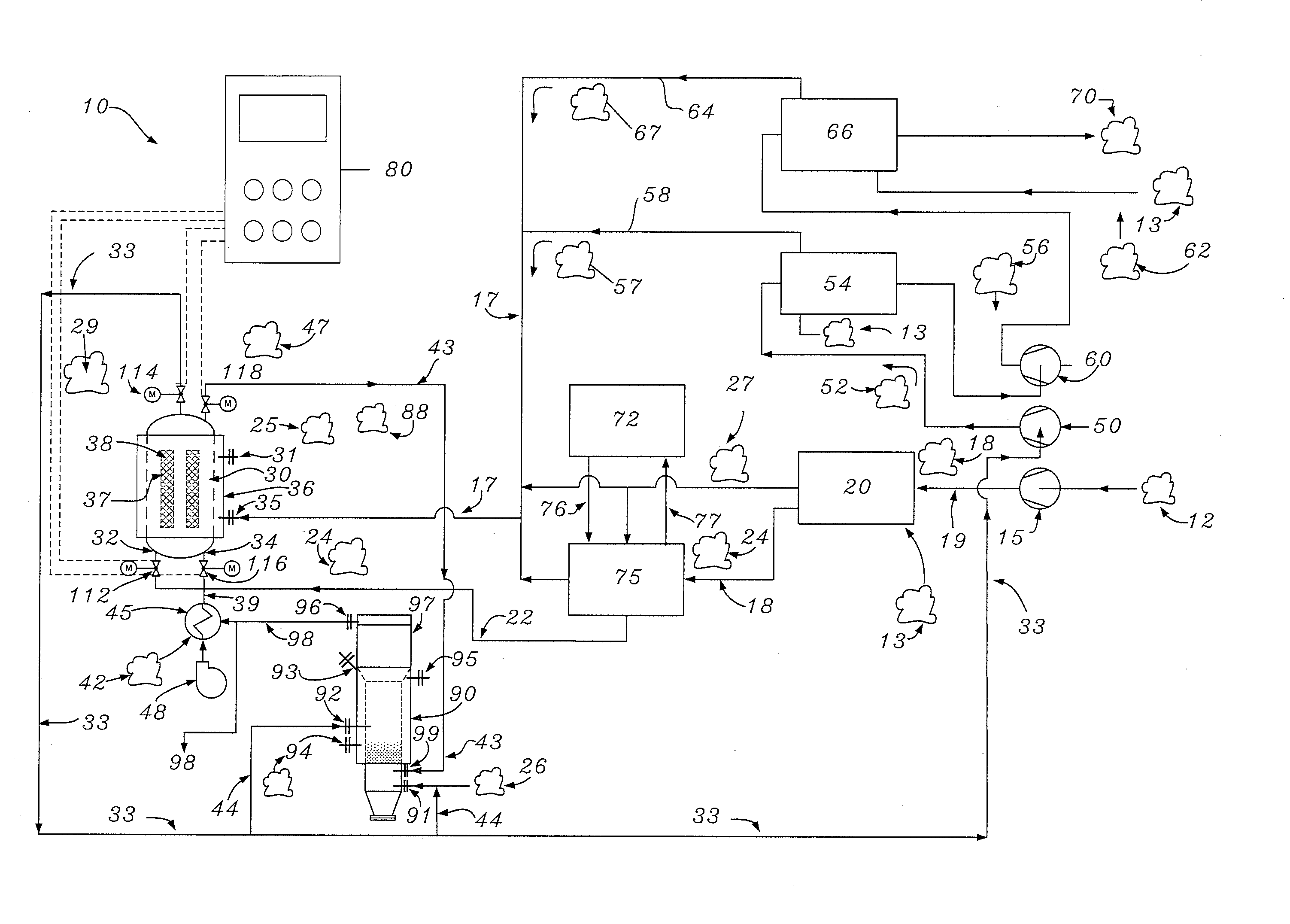 System and Method Extracting and Employing Compression Heat in Biogas Treatment Plant Equipment