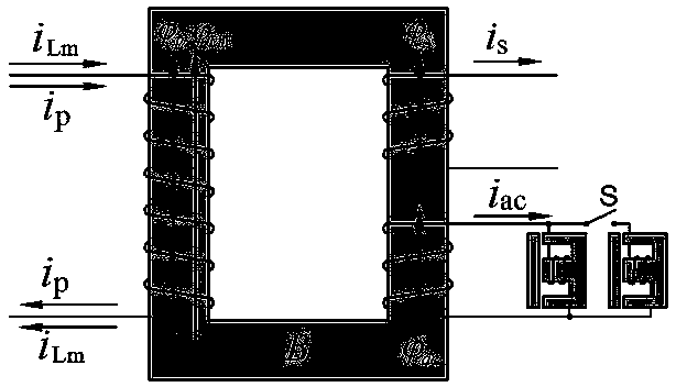 A kind of excitation inductance variable llc resonant transformer