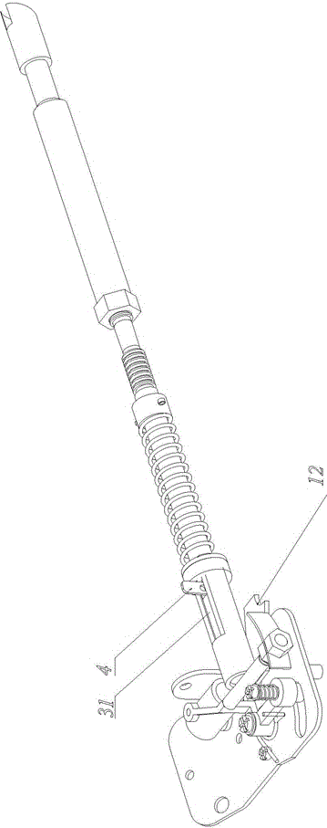 A self-returning bicycle support frame