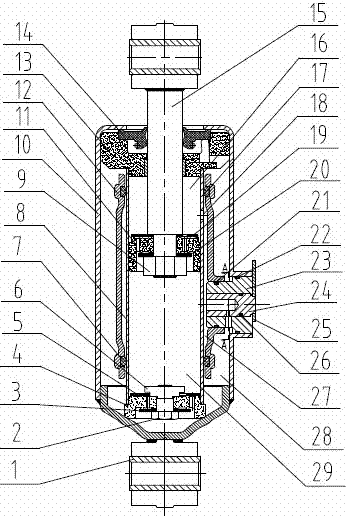 Adjustable damping shock absorber