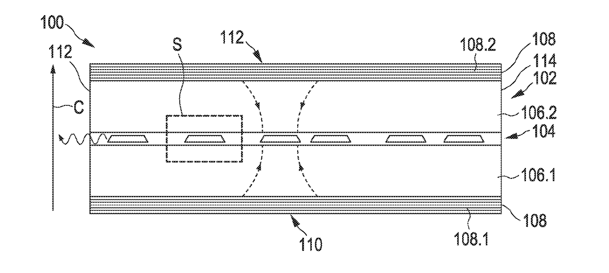 Semiconductor device having an internal-field-guarded active region