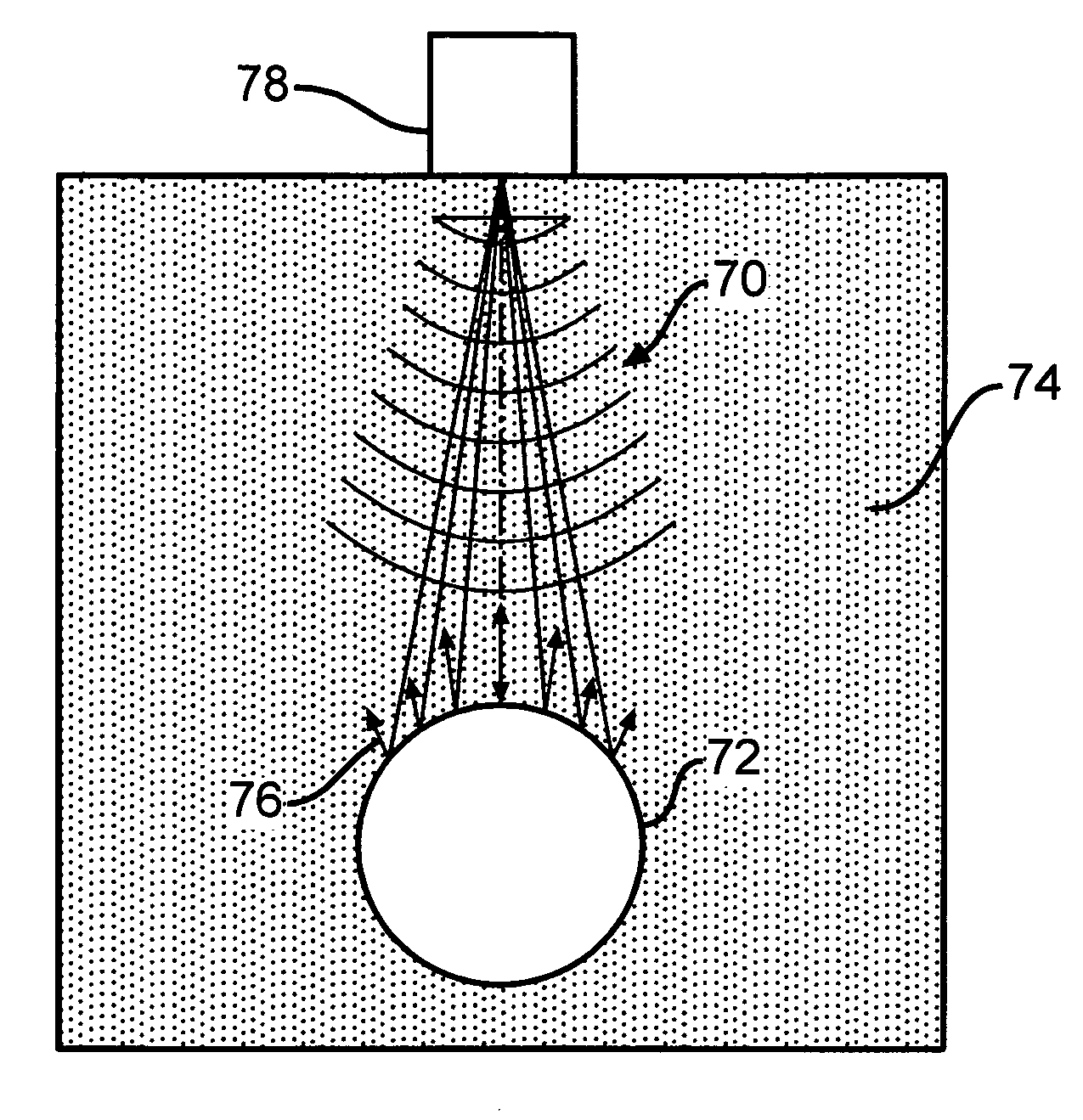 Porosity reference standard utilizing a mesh