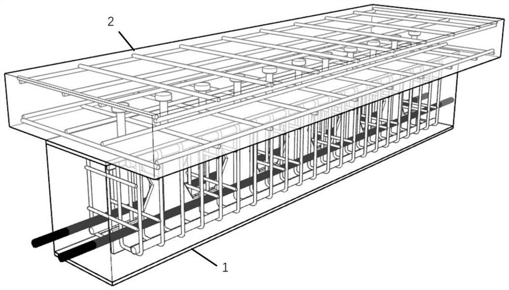 Prestressed partially-encased steel T-shaped composite beam and construction method thereof