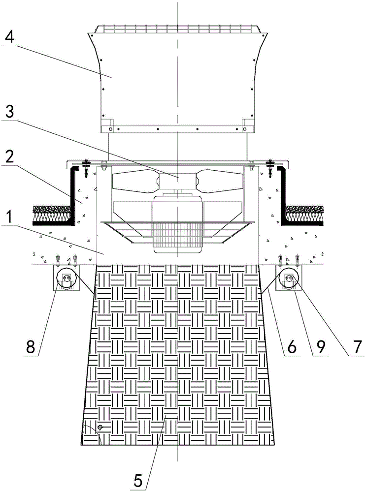 Automatic smoke exhaust device for large-space building catching fire