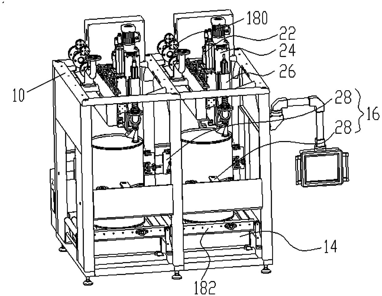 Full-automatic filling and spinning all-in-one machine