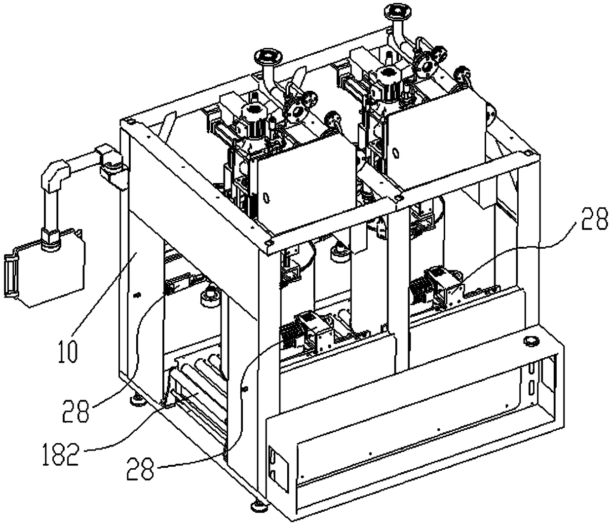 Full-automatic filling and spinning all-in-one machine