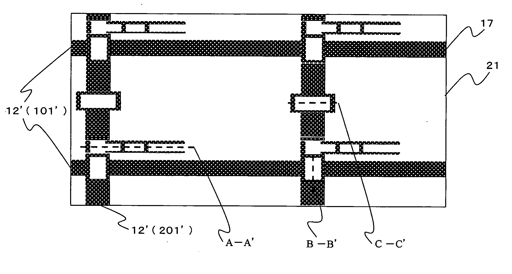 Liquid crystal display device using thin-film transistor and method for manufacturing the same