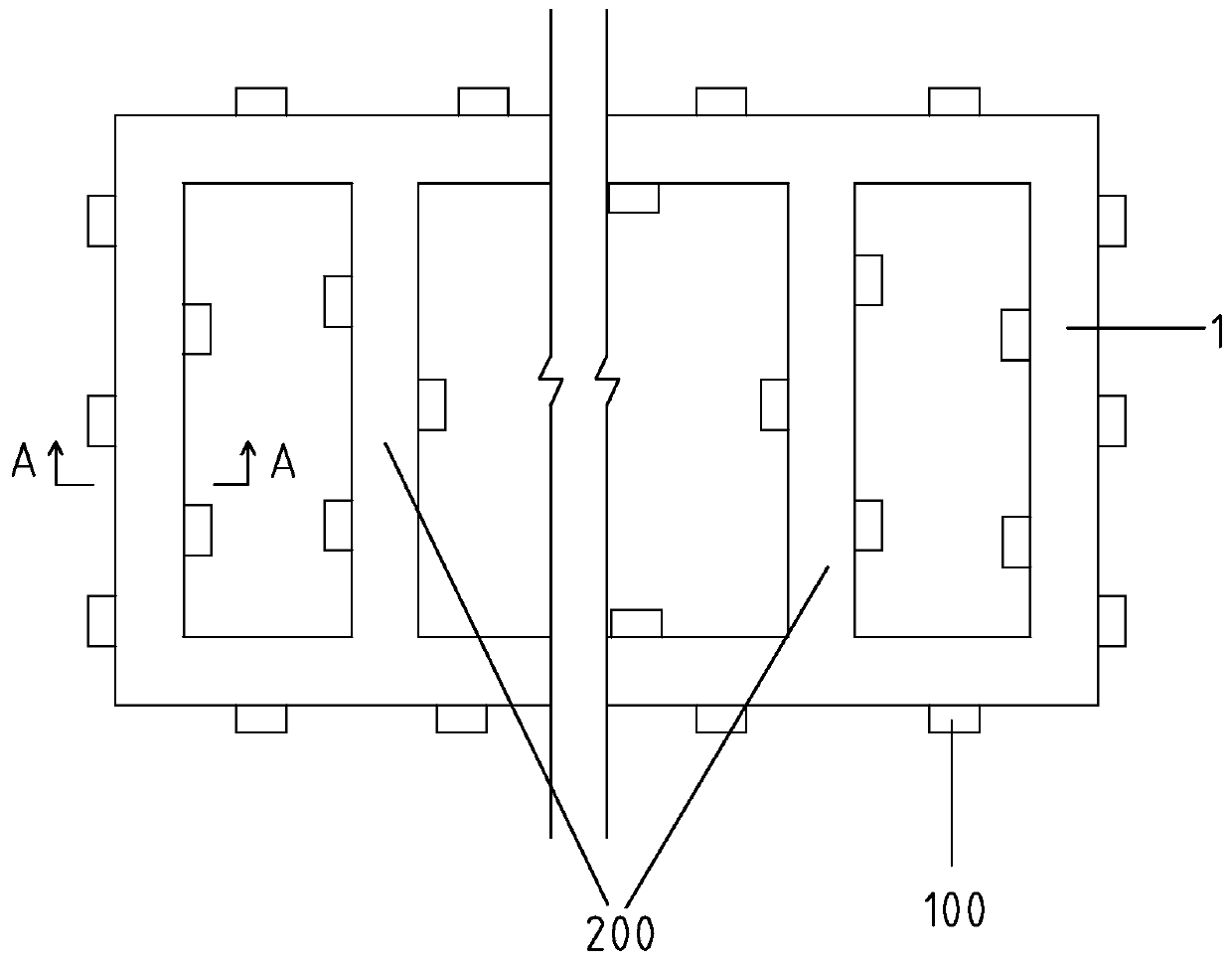 A kind of integral underground wall construction method