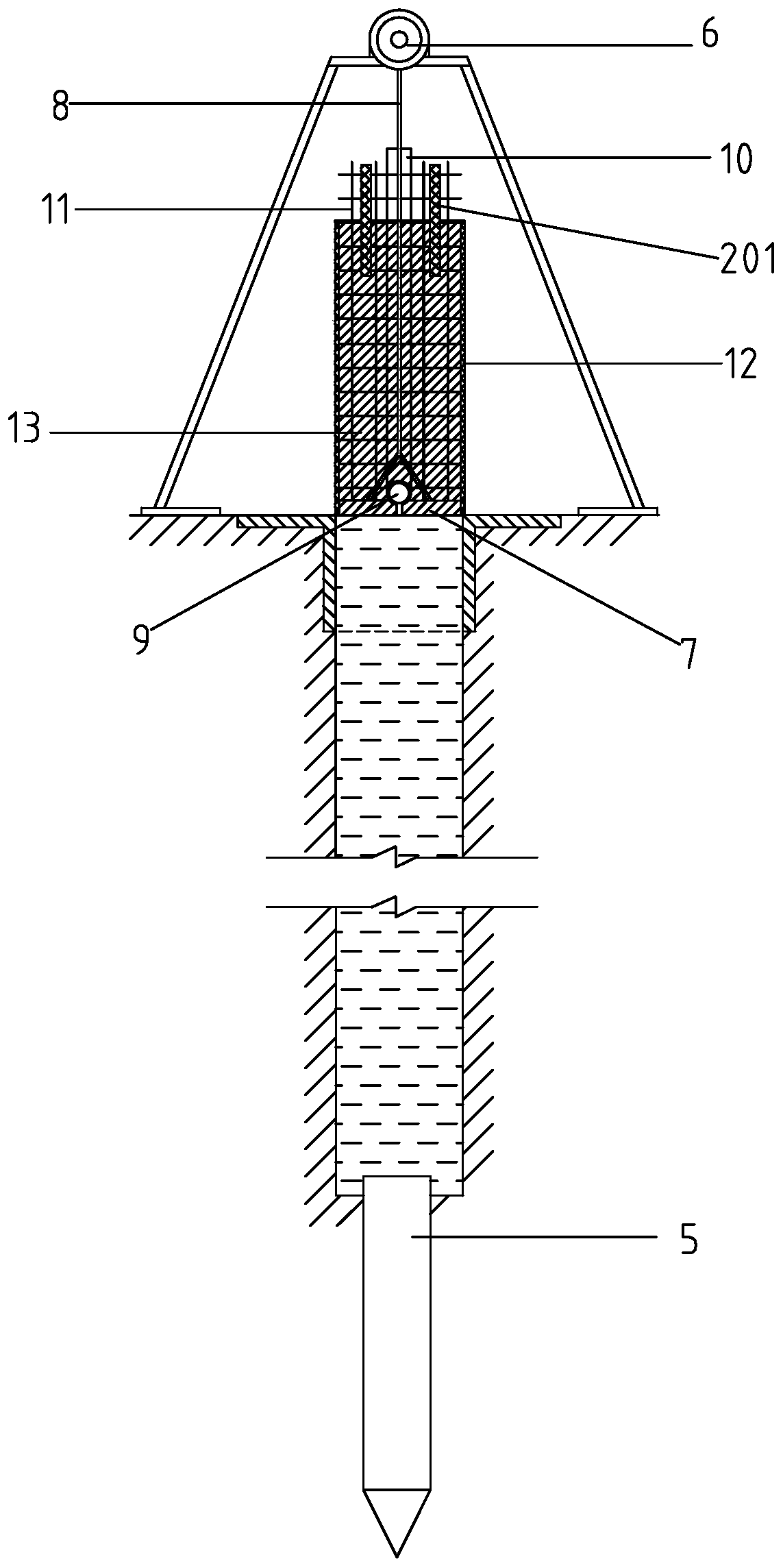 A kind of integral underground wall construction method