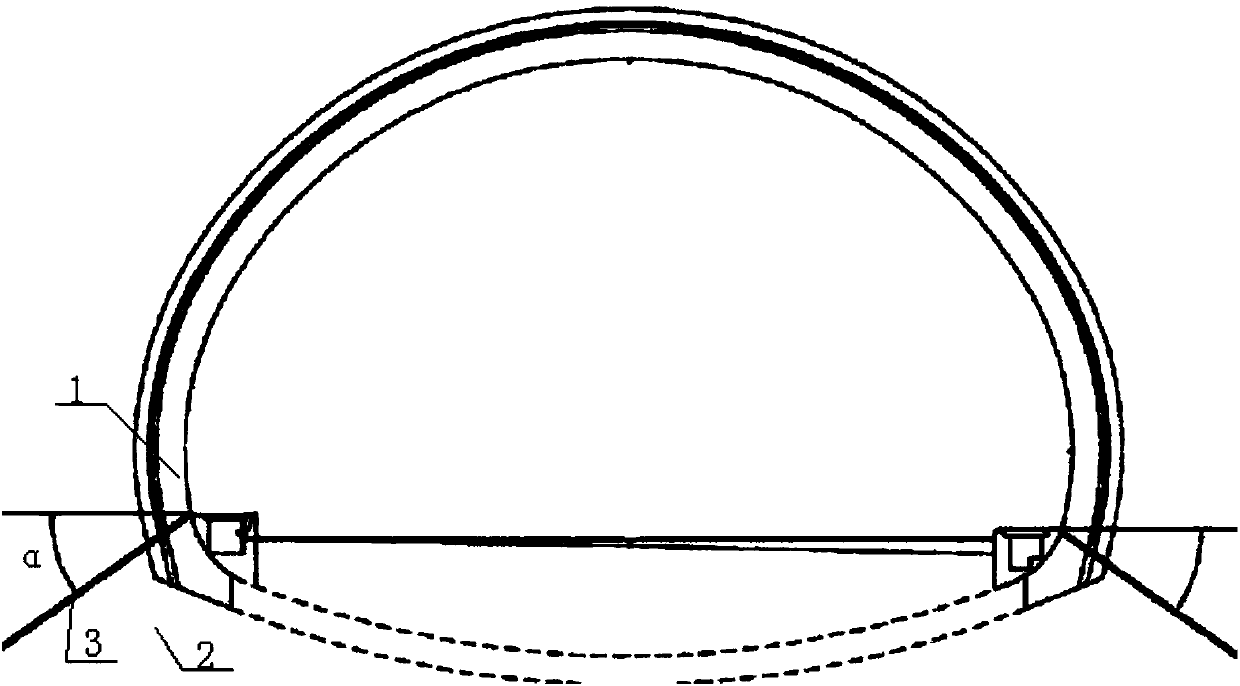 Tunnel invert repair secondary lining reinforcing structure and construction method