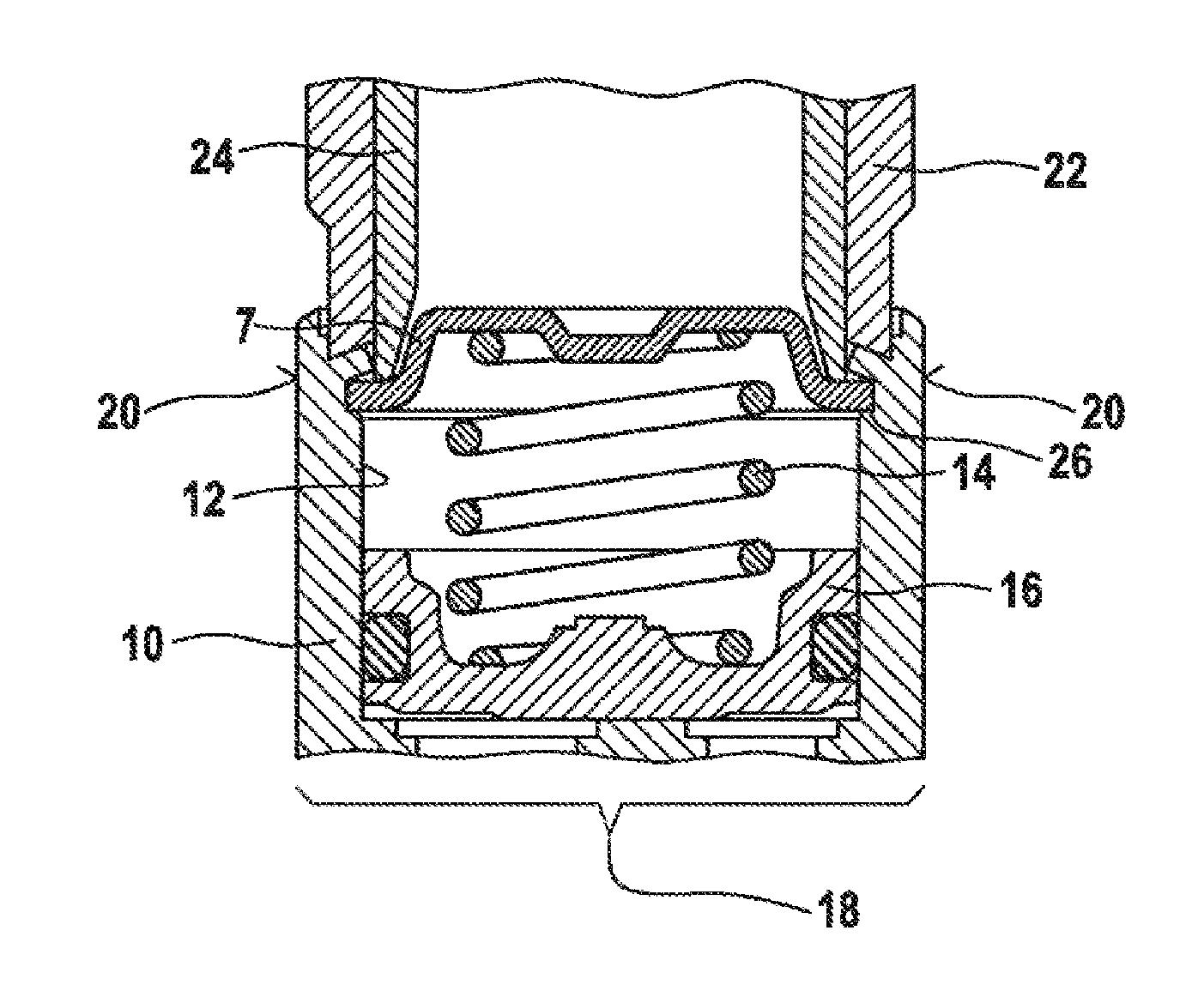 Hydraulic device, in particular low-pressure accumulator with a closure element