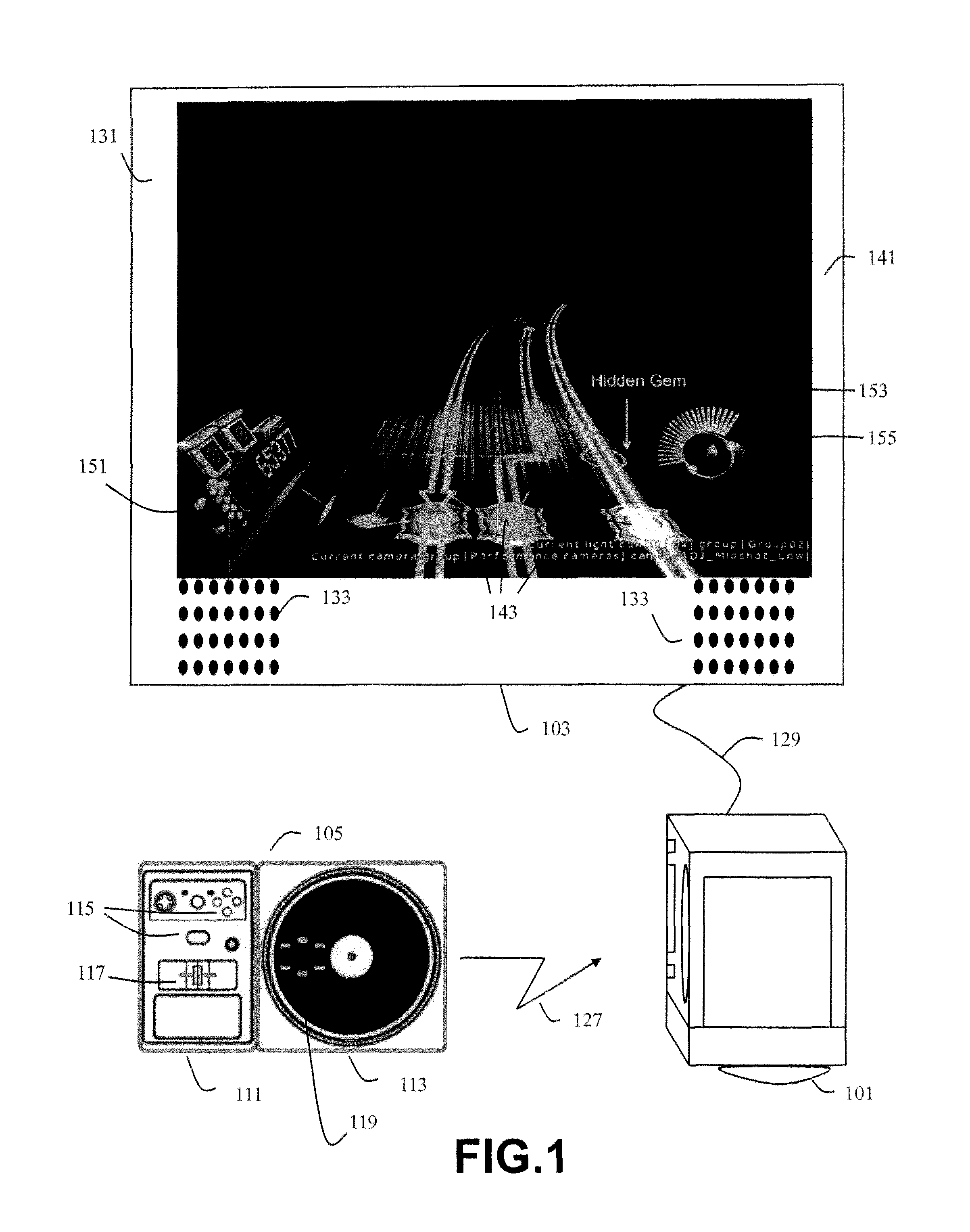 Disc jockey video game and controller